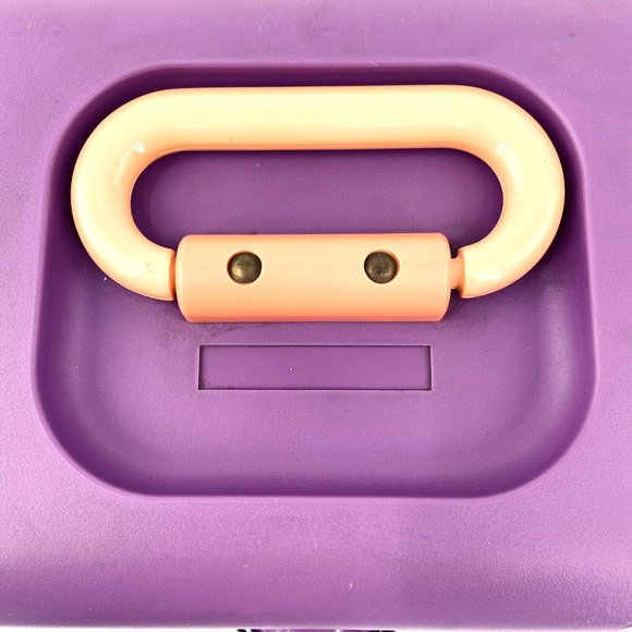 Vintage Caboodles Make Up Travel Case Organizer Purple Mint & Pink Trays 2602 - Picture 5 of 11